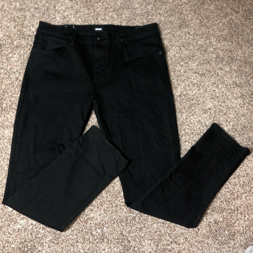Mens black hudson jeans 38x30